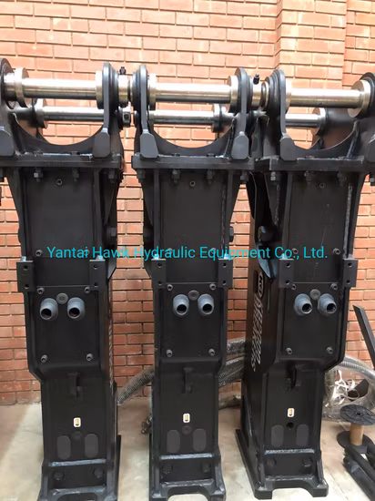 Martello demolitore idraulico a scatola con scalpello da 20 tonnellate e 140 mm per escavatore